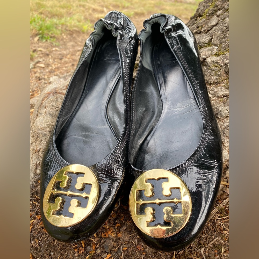 Tory Burch, black patent leather, flats - Picture 16 of 16
